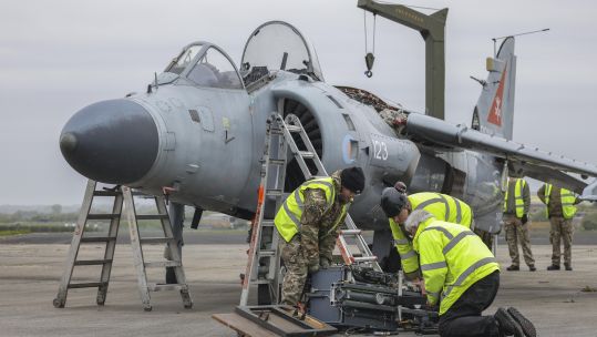historic Royal Navy aircraft embark on an epic 8,000-mile voyage to become the pride of a new museum in the Falklands.