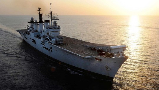 HMS Illustrious Hunts Subs on Exercise Deep Blue
