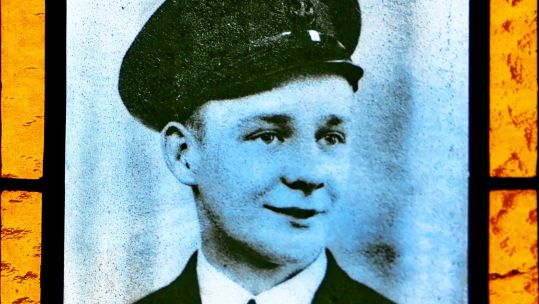 Image ID HDE67B HMS Petard Naafi canteen assistant Tommy Brown. George Medal recipient for his bravery in 1942 CREDIT Wilf Doyle Alamy Stock Photo EXP 231124