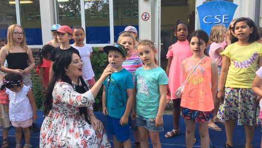 Shellyann Evans at Attenborough School Germany Closing BBQ