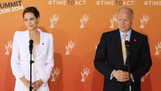 Angelina Jolie Attends Conference to End Sexual Violence