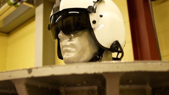 Faraday Centre helmet testing