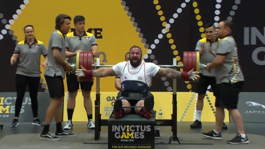 Martin Tye won gold in the Men's Heavyweight IP6