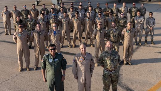Members of the Royal Air Force and Royal Jordanian Air Force trained together during Exercise Agile Oryx (Picture: Royal Air Force).