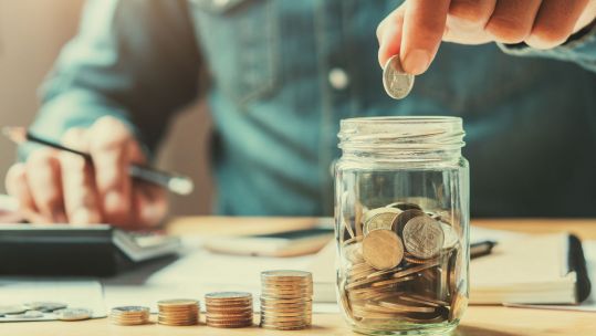 Money Finances Coins Calculator Jar Credit Shutterstock / lovelyday12