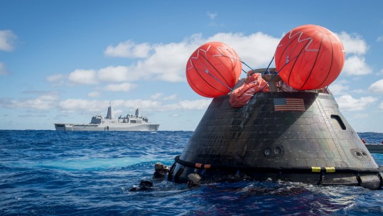 Navy Divers Recover NASA Space Capsule That Fell From The Sky