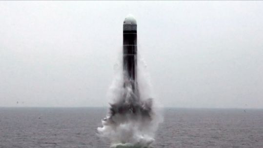 Numerous missiles were tested by North Korea in August (Picture: KCNA).