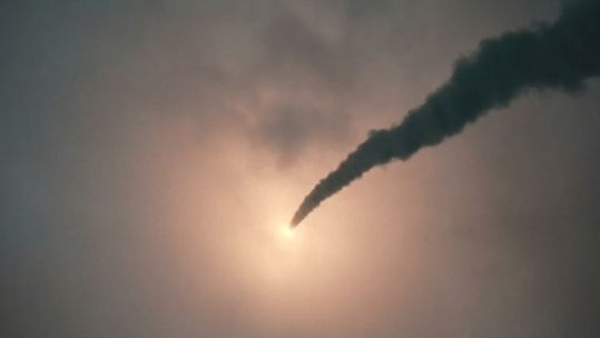 One of the projectiles launched by North Korea in August (Picture: KCNA).