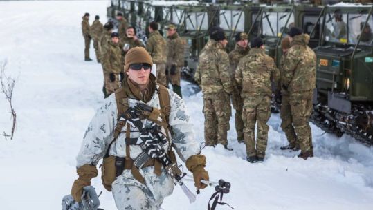 British Armed Forces personnel joint 20,000 Norwegian troops for Exercise Joint Viking (Picture: Norwegian Armed Forces).