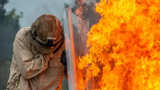paratroopers take on Public Order Training 