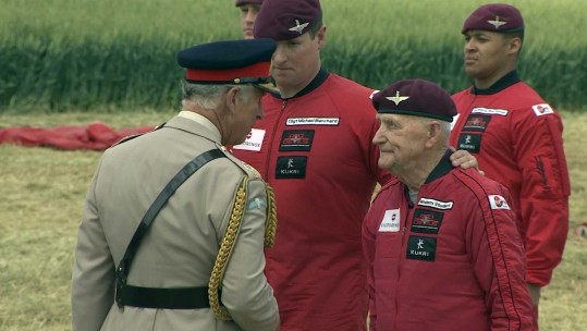 89 Year-Old Veteran Parachutes Back Into Normandy