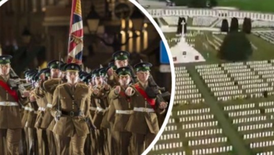 The Battle of Passchendaele Commemoration At Tyne Cot Cemetery 