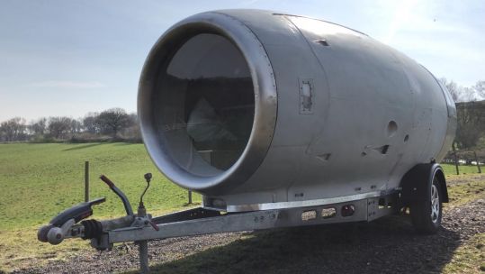 RAF Aircraft Engine Transformed Into A Caravan