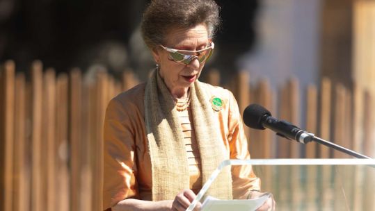 Princess Anne honoured the memory of black South African labourers in First World War (Picture: Commonwealth War Graves)