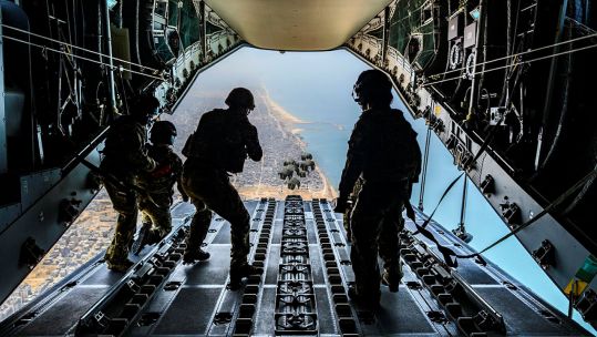 RAF aid drop into Gaza