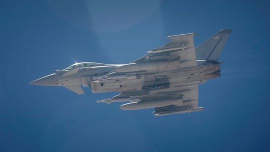 RAF Typhoon on Op Shader sortie
