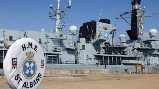 rededication ceremony took place in HMNB Portsmouth for HMS St Albans 19052024 CREDIT Royal Navy