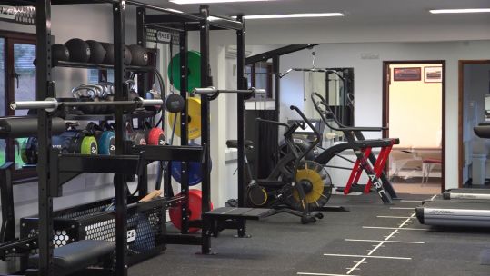 rehabilitation gym equipment at RMB Chivenor 300920 CREDIT BFBS.jpg 