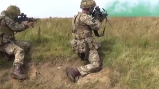 Royal Irish reservist in Otterburn training
