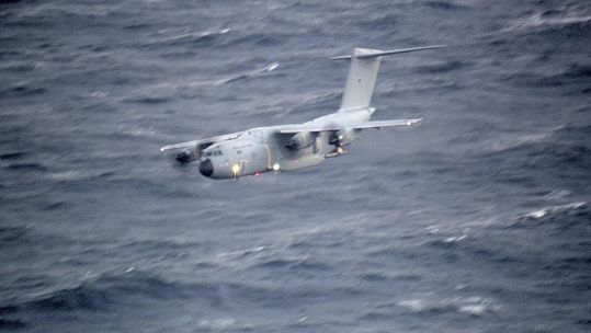 RAF search and rescue mission by a Poseidon P8 on October 15, 2022.