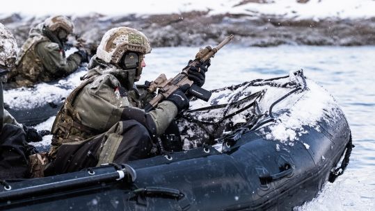 Cover image: Royal Marines during cold weather training exercises (Picture: MOD).