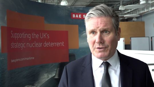 Sir Keir Starmer has confirmed that Britain's nuclear deterrent will be 'triple locked' under Labour.