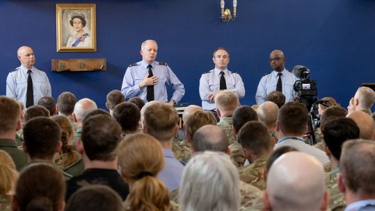 Air Chief Marshal Sir Rich Knighton has visited 12 Air Stations over three days during a whistlestop tour (Picture: Air Chief Marshal Sir Rich Knighton)