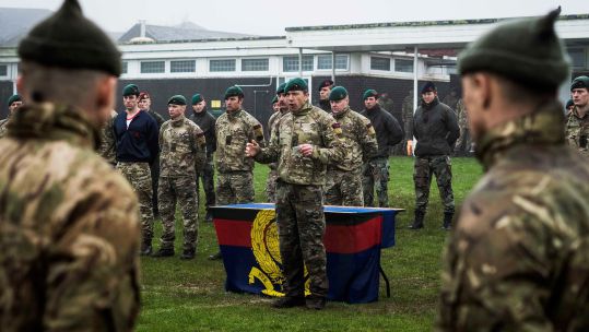 Six Dutch Marines were among the recruits who completed the course at Dartmoor (Picture: Royal Navy).