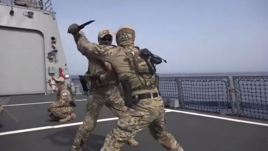 Expert Swordsmanship In South Korean Navy 