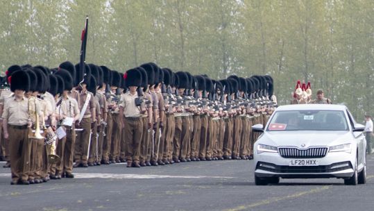 The rehearsal parade for Operation Golden Orb will ensure the coronation on 6 May will be performed to the highest standard (Picture: Corporal Mani Gurung).