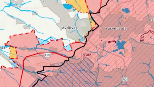 The town of Avdiivka has been under heavy attack since January 2023.