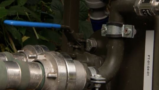 Royal Engineers train with the Combat Water Supply System in South Wales.