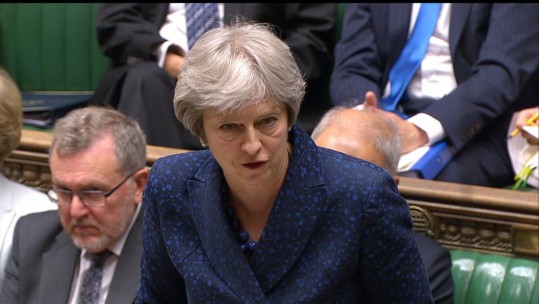 Theresa May in the Commons