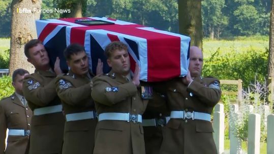 Two soldiers killed in action during Operation Market Garden have been buried after they were finally identified