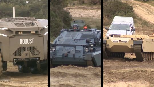 Uncrewed land vehicles are currently being tested at Bovington