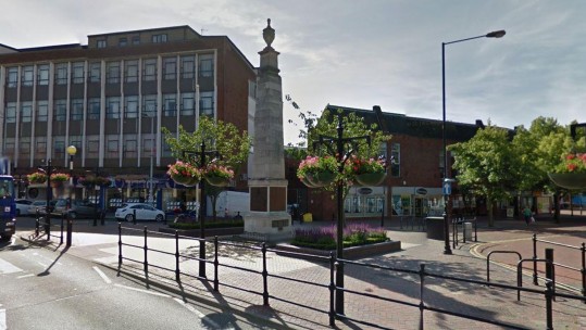 War Memorial In Grays, Essex 