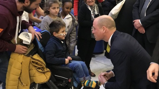 Prince William visits evelina children's hospital 