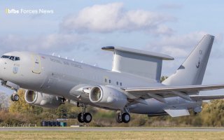 The Wedgetail Airborne Early Warning and Control aircraft, designed to provide 360-degree surveillance for the UK is based at RAF Lossiemouth 