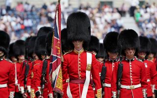 These soldiers from The Grenadier Guards were among the roughly 1, 000 soldiers and 200 horses that took part in the Major General's Review  (Picture: MOD)