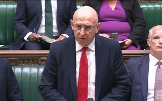Defence Secretary John Healey speaking in Commons during Defence Questions