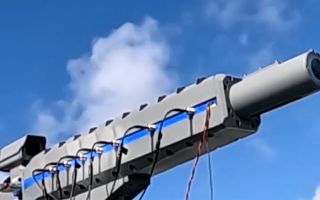 The railgun was tested on board the JS Asuka, a ship built for the Japanese navy to act as a testbed