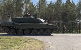 A Challenger 2 takes part in Exercise Spring Storm (Picture: BFBS)