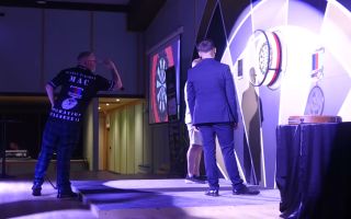 02072026 Darren McMahon throwing in final of Operation Bullseye II darts event Credit Defence Da.jpg 