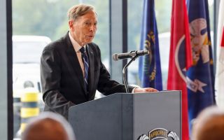 Gen (Ret'd) Petraeus spoke at the Lord Speaker's Lecture after being invited by the Lord Speaker (Picture: Department of War)