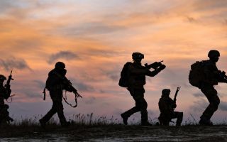 Nato soldiers like these may well be expected to one day defend Europe will less help from the US that might previously have been expected