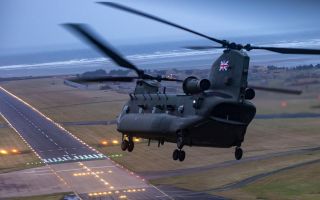 The CH-47 Chinook is operated by several of the US Army's international allies, including the RAF (Picture: MOD)