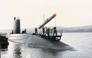 A Spearfish torpedo being loaded into a Royal Navy submarine (Picture: BAE Systems)