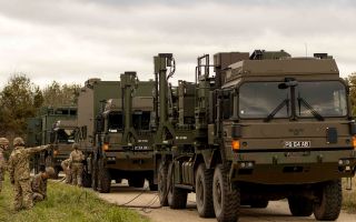 The MAN Support Vehicle fleet includes numerous variants, including these specialist versions used by the Royal Artillery to demonstrate the Sky Sabre air defence system