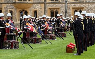 Colours are ceremonial flags which traditionally served as rallying points in battle - to lose them to the enemy was regarded as the ultimate shame any unit could suffer (Picture: BFBS)