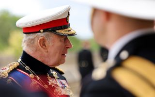 The King spoke of his grief over the crash during a presentation of new Colours to the Royal Marines (Picture: MOD)